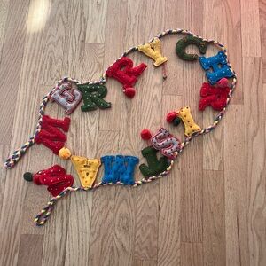 Fabric Christmas garland